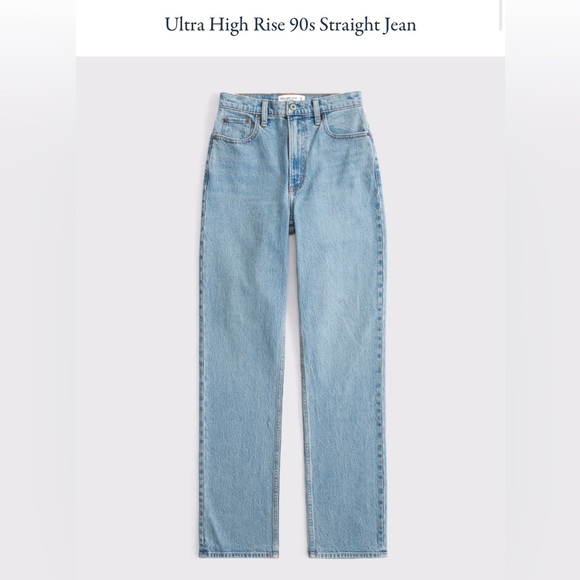 Abercrombie & Fitch Denim - Abercrombie & Fitch 90s High Rise Straight Jean